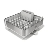 Joseph Joseph Extend™ Steel Plus Expandable Dish Drainer with Wine Rack - Light Stone