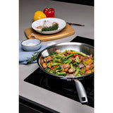 Tramontina 30cm Uncoated Tri-Ply Frying Pan with Slotted Spatula