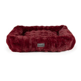 Scruffs Festive Fur 90cm x 70cm Box Bed - Burgundy