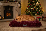 Scruffs Festive Fur 80cm x 60cm Mattress - Burgundy