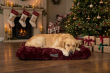 Scruffs Festive Fur 100cm x 70cm Mattress - Burgundy