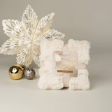 Scruffs Festive Fur Pet Blanket - Cream