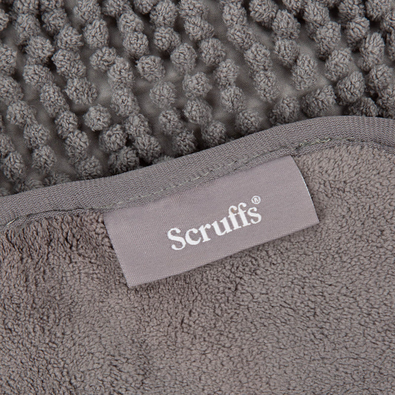 Scruffs Expedition Deluxe Noodle & Microfibre Dog Drying Coat - Small - Storm Grey