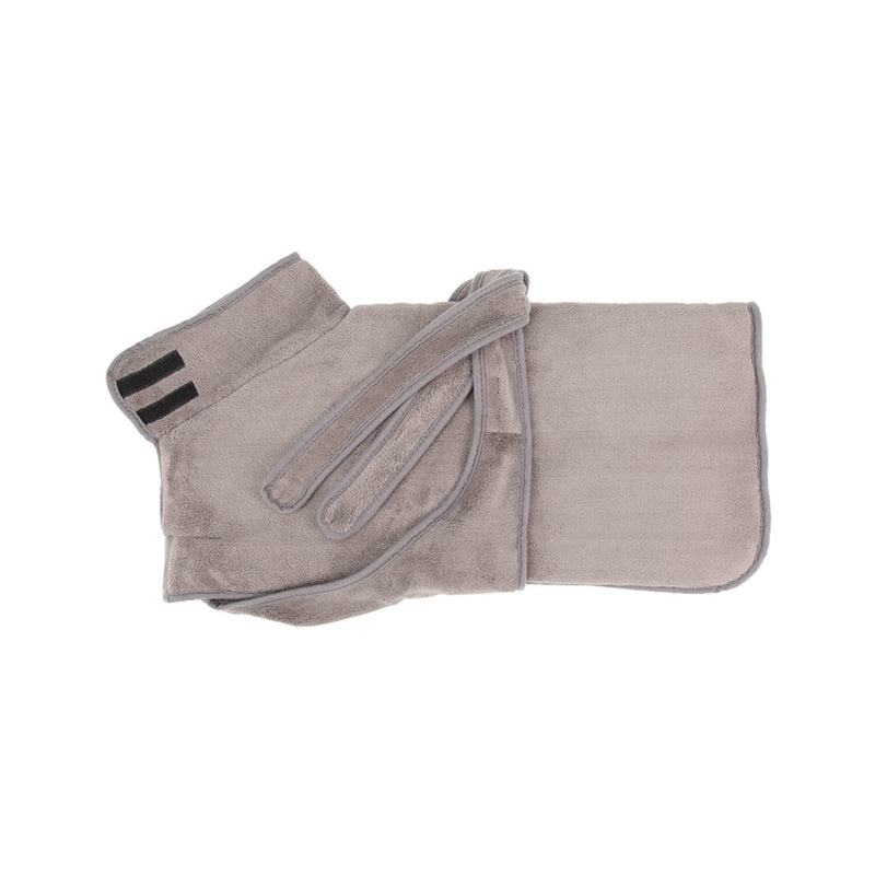 Scruffs Expedition Deluxe Noodle & Microfibre Dog Drying Coat - Medium - Storm Grey