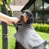 Scruffs Expedition Deluxe Noodle & Microfibre Dog Drying Coat - Large - Storm Grey