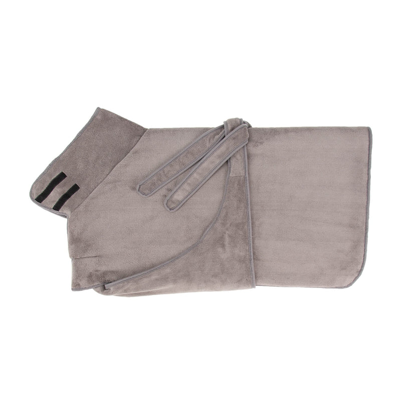 Scruffs Expedition Deluxe Noodle & Microfribe Dog Drying Coat - X-Large - Storm Grey