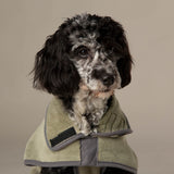 Scruffs Expedition Deluxe Noodle & Microfibre Dog Drying Coat - Medium - Khaki Green