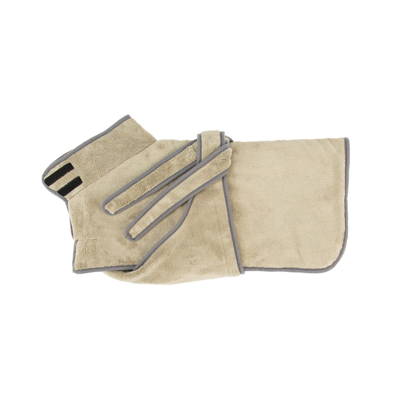 Scruffs Expedition Deluxe Noodle & Microfibre Dog Drying Coat - Medium - Khaki Green