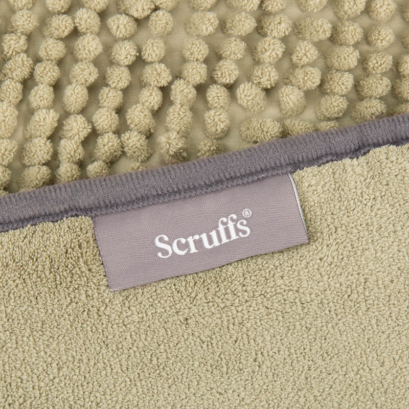 Scruffs Expedition Deluxe Noodle & Microfibre Dog Drying Coat - Large - Khaki Green