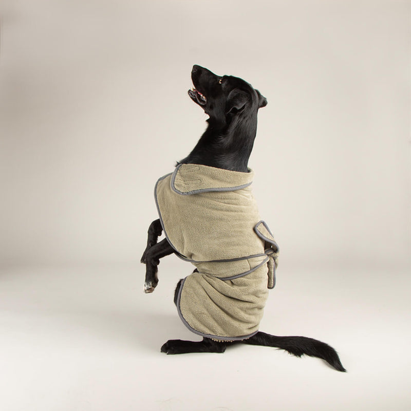 Scruffs Expedition Deluxe Noodle & Microfibre Dog Drying Coat - Large - Khaki Green