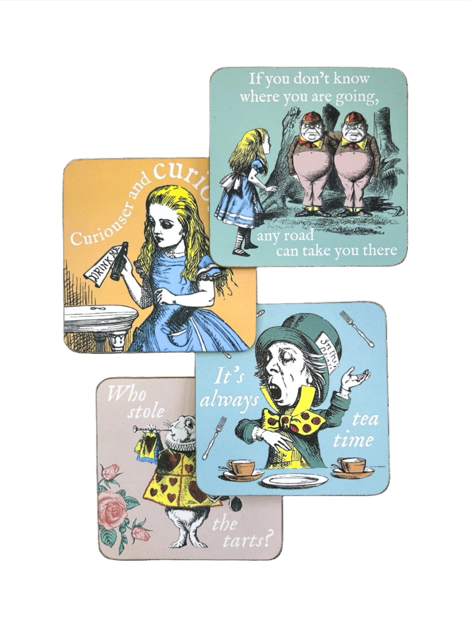 Buy Alice in Wonderland | Coasters - Set of 4 – Potters Cookshop