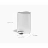 Joseph Joseph EasyStore™ 5 Litre Bathroom Pedal Bin - Gloss White