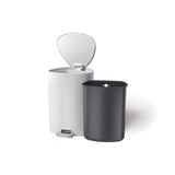 Joseph Joseph EasyStore™ 5 Litre Bathroom Pedal Bin - Gloss White