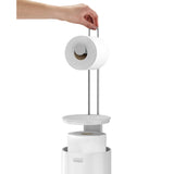 Joseph Joseph EasyStore™ Concealed Toilet Roll Holder - Gloss White