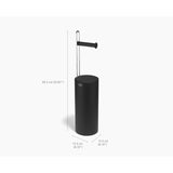 Joseph Joseph EasyStore™ Concealed Toilet Roll Holder - Matte Black