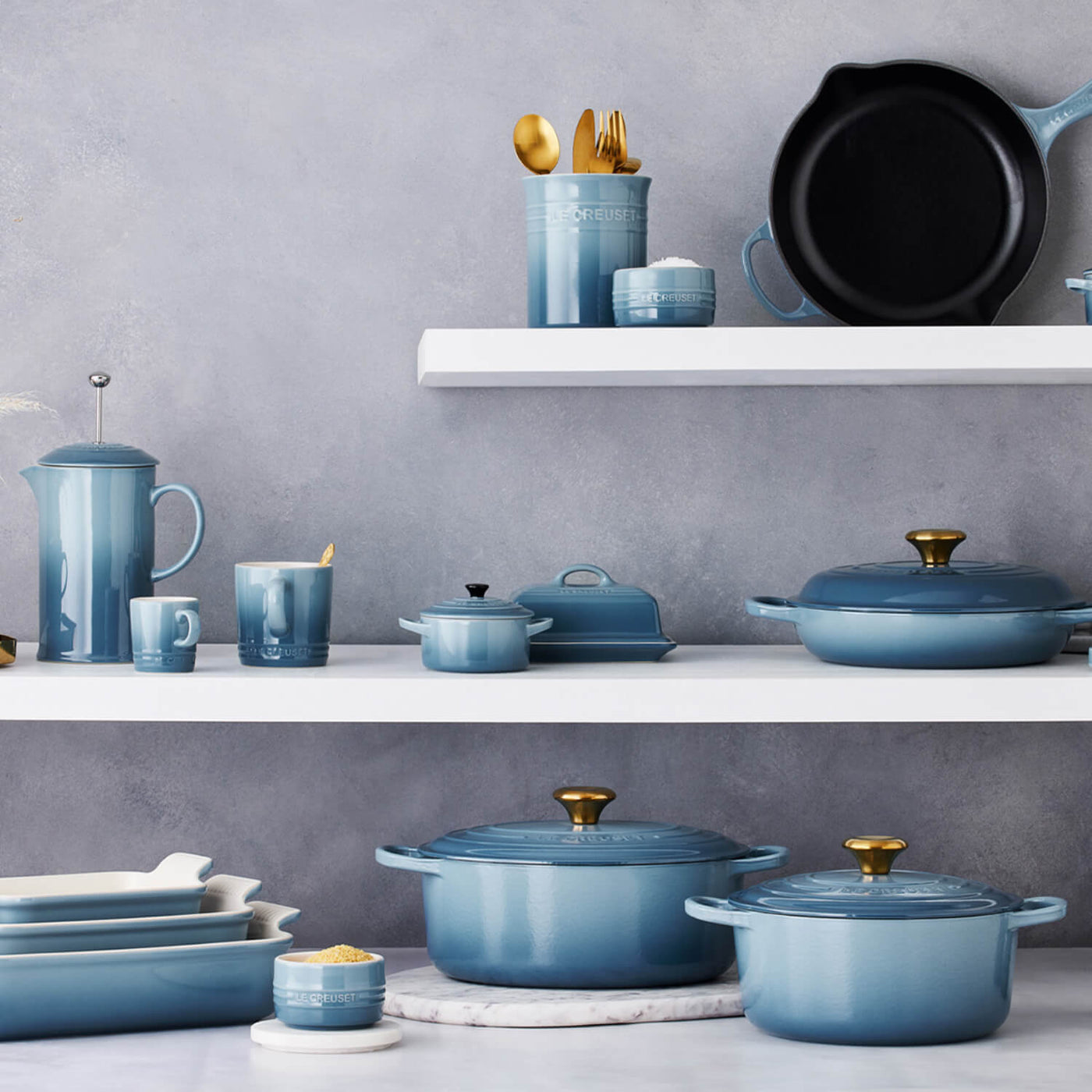 Buy Le Creuset | Stoneware Breakfast Jug - Chambray – Potters Cookshop