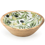 Candlelight 25cm Mango Wood Bowl - Olives
