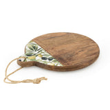 Candlelight Mango Wood Round Chopping Board - Olives