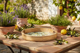 Candlelight 30cm Mango Wood Round Serving Tray - Olives