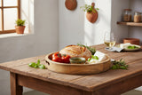 Candlelight 30cm Mango Wood Round Serving Tray - Olives