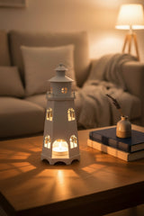 Candlelight Lighthouse Lantern - Matt White