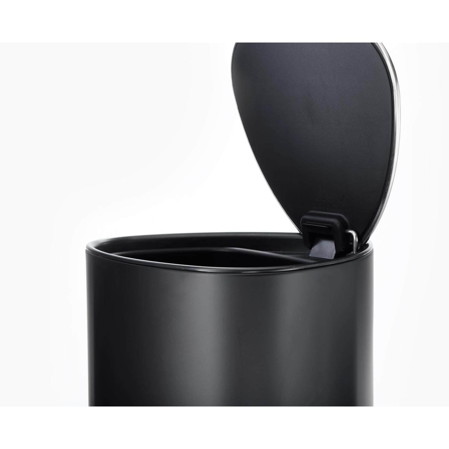 Easy Store Pedal Bin 5L in Matt Black