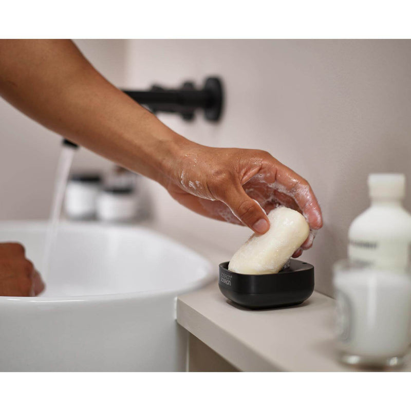Buy Joseph Joseph Slim Compact Soap Dish Matt Black Potters Cookshop