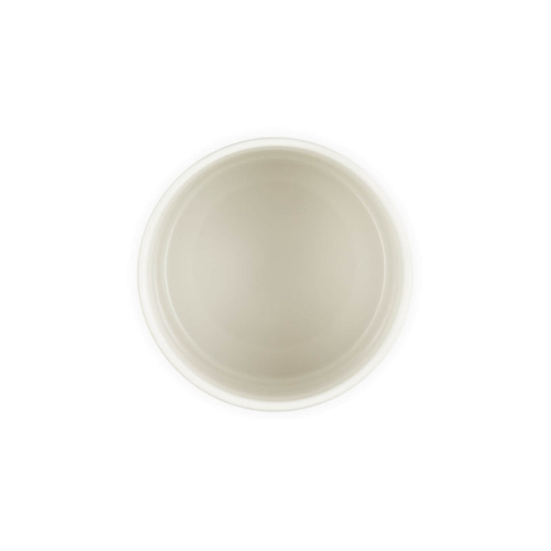 Le Creuset Stoneware Signature 1.1 Litre Storage Jar with Wooden Lid - Meringue
