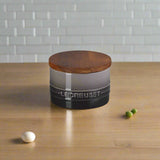Le Creuset Stoneware Signature 200ml Storage Jar with Wooden Lid - Flint