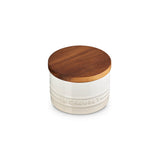 Le Creuset Stoneware Signature 200ml Storage Jar with Wooden Lid - Meringue