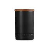 Le Creuset Stoneware Signature 770ml Storage Jar with Wooden Lid - Matte Black