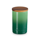 Le Creuset Stoneware Signature 770ml Storage Jar with Wooden Lid - Bamboo