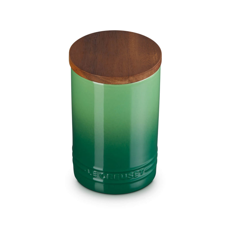 Le Creuset Stoneware Signature 770ml Storage Jar with Wooden Lid - Bamboo
