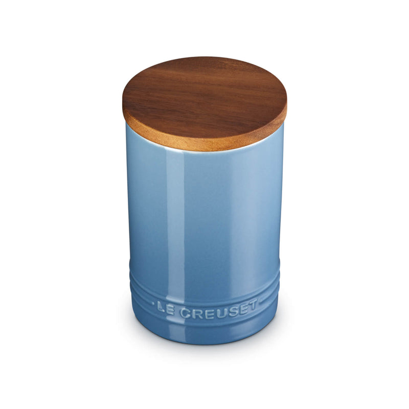 Le Creuset Stoneware Signature 770ml Storage Jar with Wooden Lid - Chambray