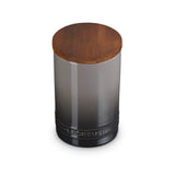 Le Creuset Stoneware Signature 770ml Storage Jar with Wooden Lid - Flint