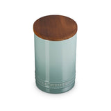 Le Creuset Stoneware Signature 770ml Storage Jar with Wooden Lid - Sea Salt