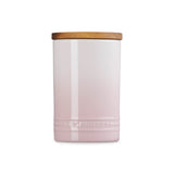 Le Creuset Stoneware Signature 770ml Storage Jar with Wooden Lid - Shell Pink