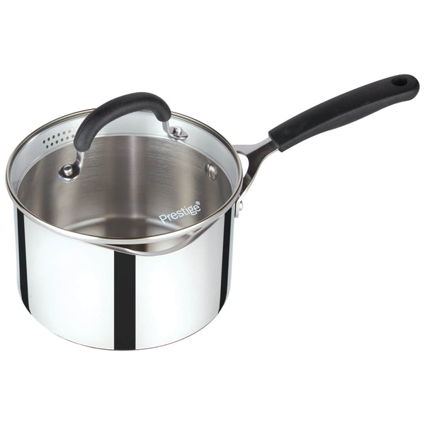 Prestige Made To Last 18cm Stainless Steel Straining Saucepan