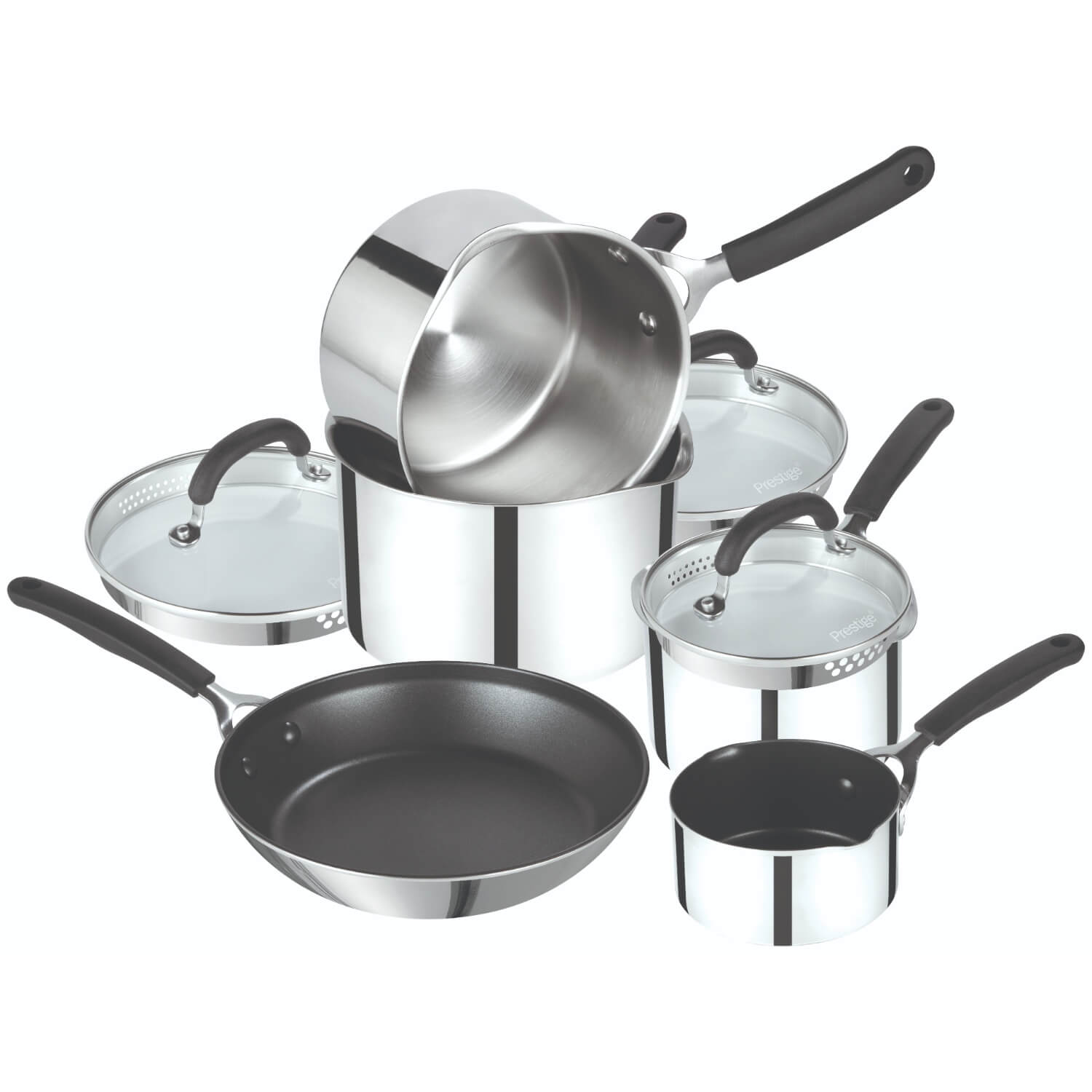 Buy Prestige | Made To Last 5-Piece Stainless Steel Cookware Set ...