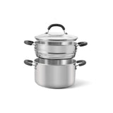 Prestige Made To Last 24cm Stainless Steel Stockpot And Steamer