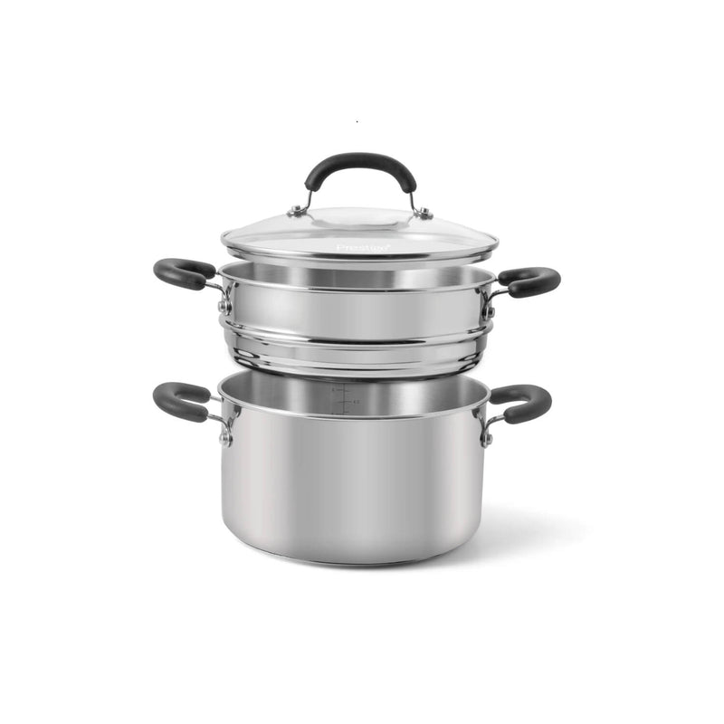 Prestige Made To Last 24cm Stainless Steel Stockpot And Steamer