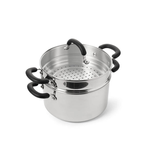 Prestige Made To Last 24cm Stainless Steel Stockpot And Steamer