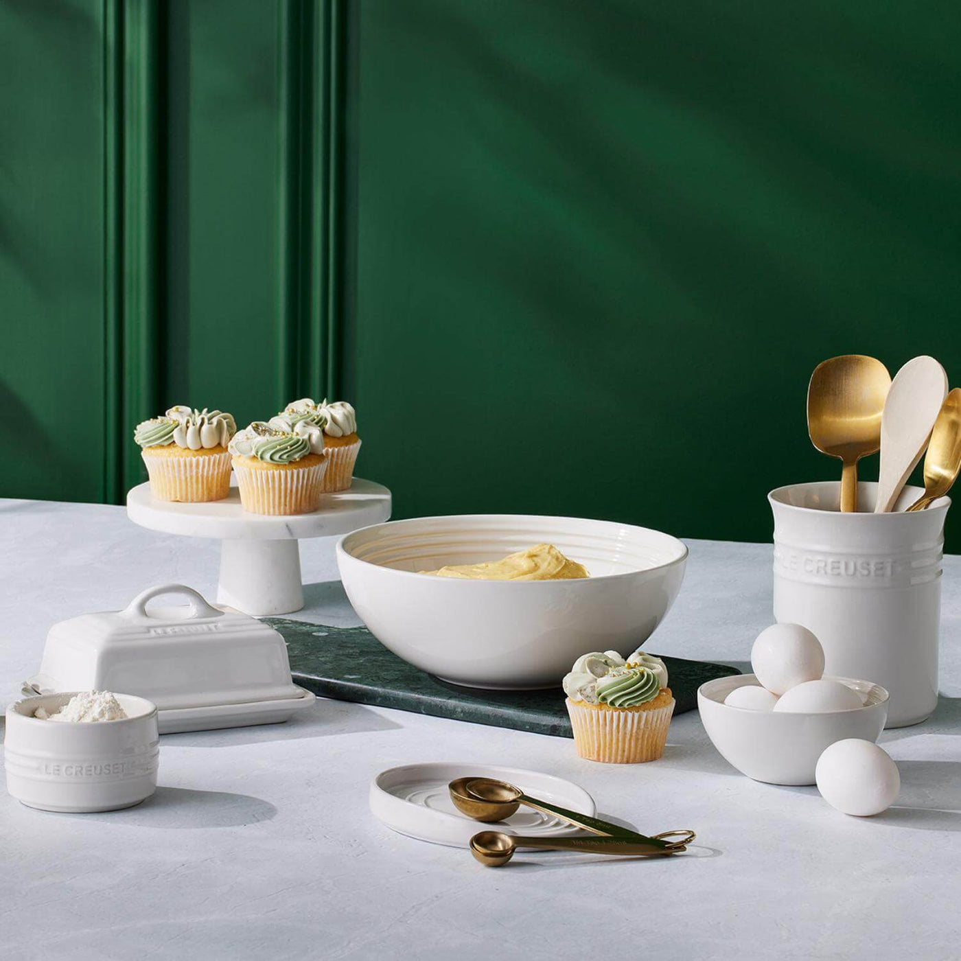 Le creuset butter dish white online