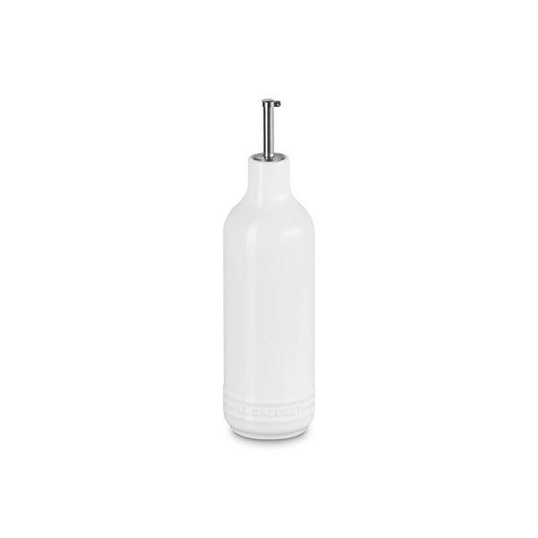 Le Creuset Stoneware Signature 600ml Oil Cruet Pourer - White