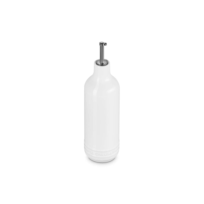 Le Creuset Stoneware Signature 600ml Oil Cruet Pourer - White