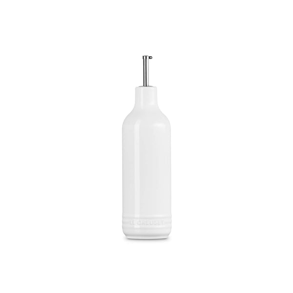 Le Creuset Stoneware Signature 600ml Oil Cruet Pourer - White