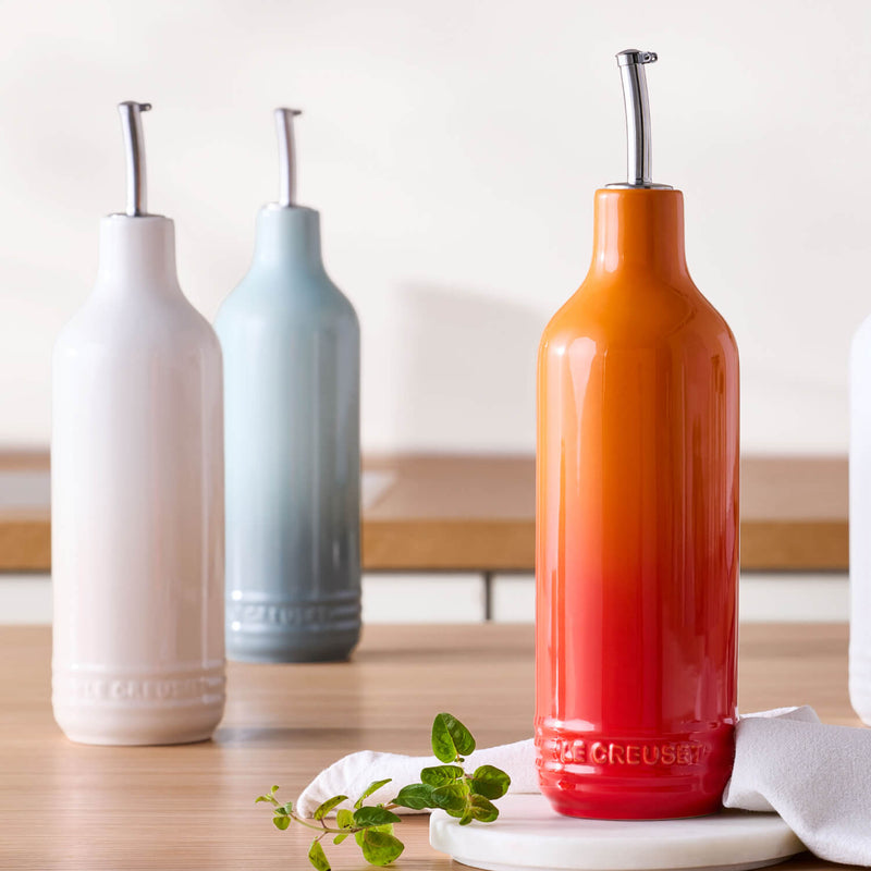 Le Creuset Stoneware Signature 600ml Oil Cruet Pourer - Sea Salt