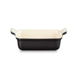 Le Creuset Stoneware Heritage 19cm Rectangular Dish - Matte Black