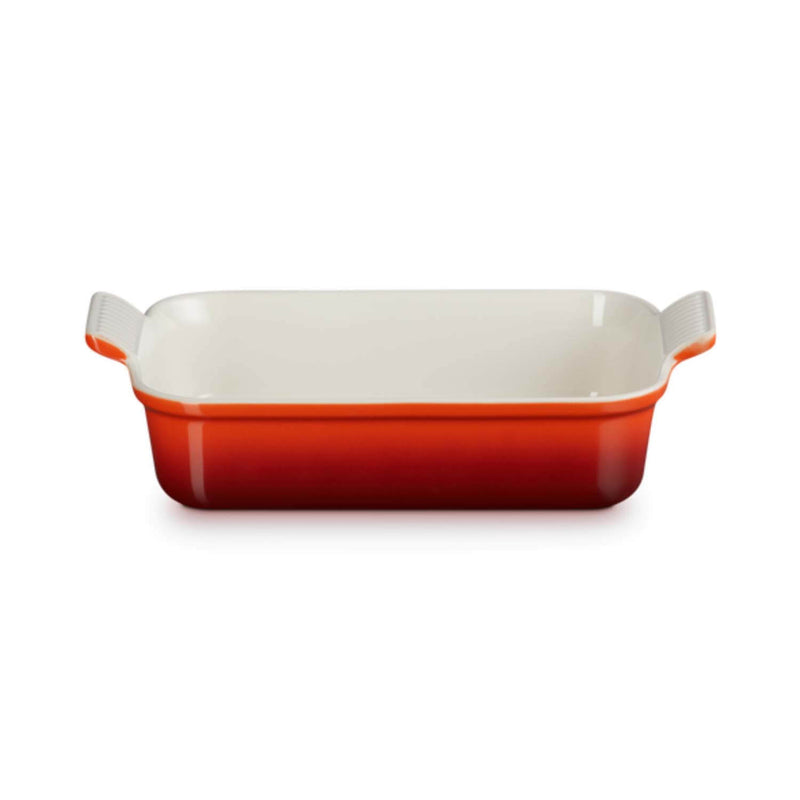 Le Creuset Stoneware Heritage 26cm Rectangular Deep Dish - Cerise