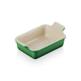 Le Creuset Stoneware Heritage 19cm Rectangular Deep Dish - Bamboo Green
